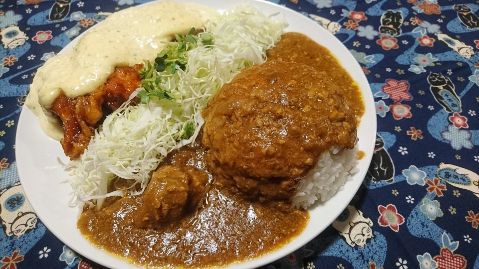 チキチキ定食 チキン南蛮+チキンカレーセット